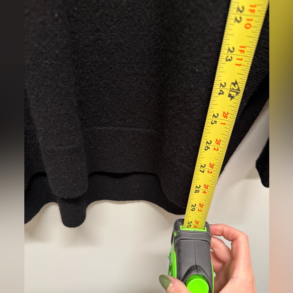 J.Crew Women's Italian Cashmere Side-Slit Tunic in Black - Picture 7 of 10